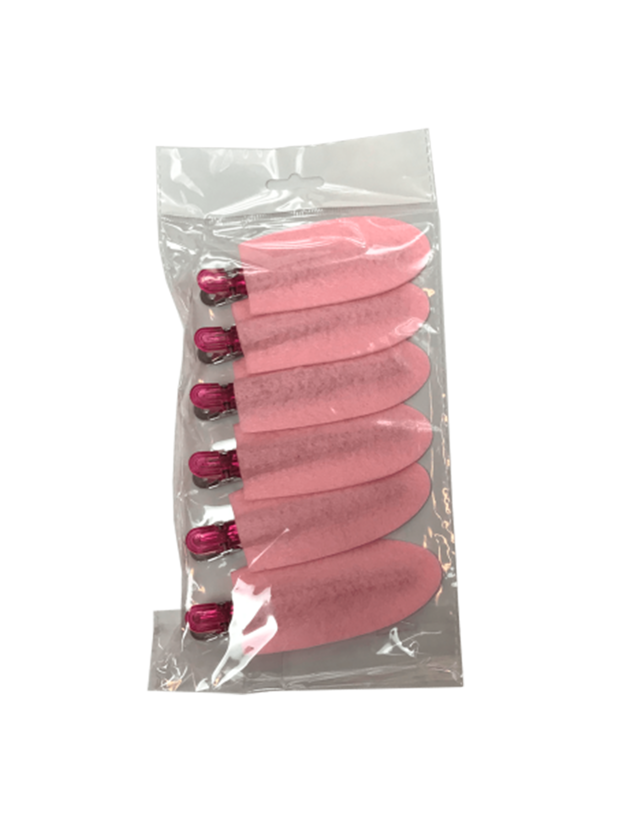 Friserings-clips-pink-6-stk